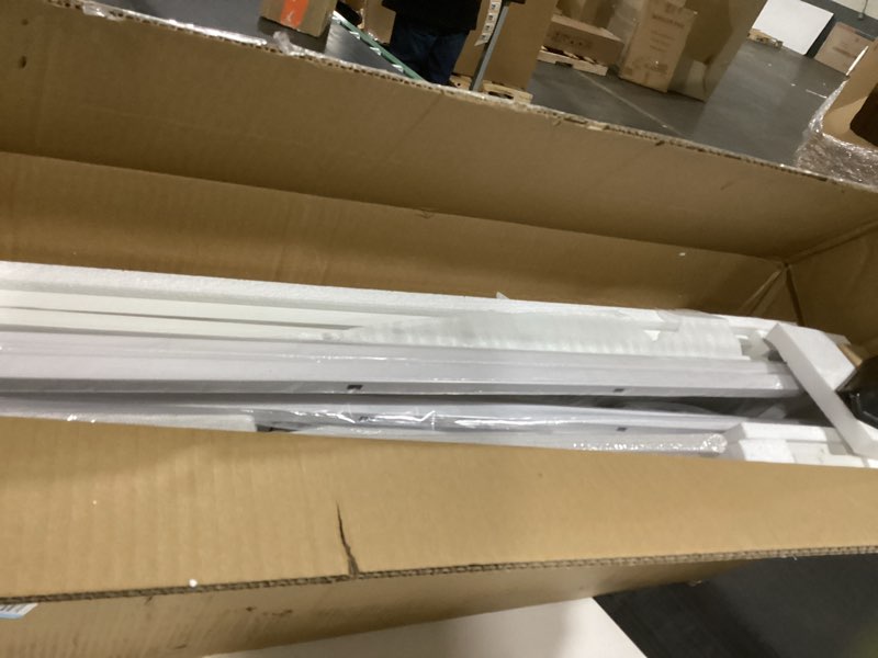 Condition photo showing Good Condition for White Dresser for Bedroom with Power Outlets and LED Lights Narrow 8 Fabric Drawers Dressers Tall Storage Tower Unit for Entryway Closet Hallway Living Room Sturdy Steel Frame Wooden Top