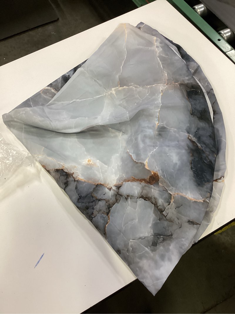 Condition photo showing As Is for Similar design—ARTSGOO Round Fitted Tablecloth with Elastic Edge Design Table Cover Waterproof Stain-Resistant Wipe