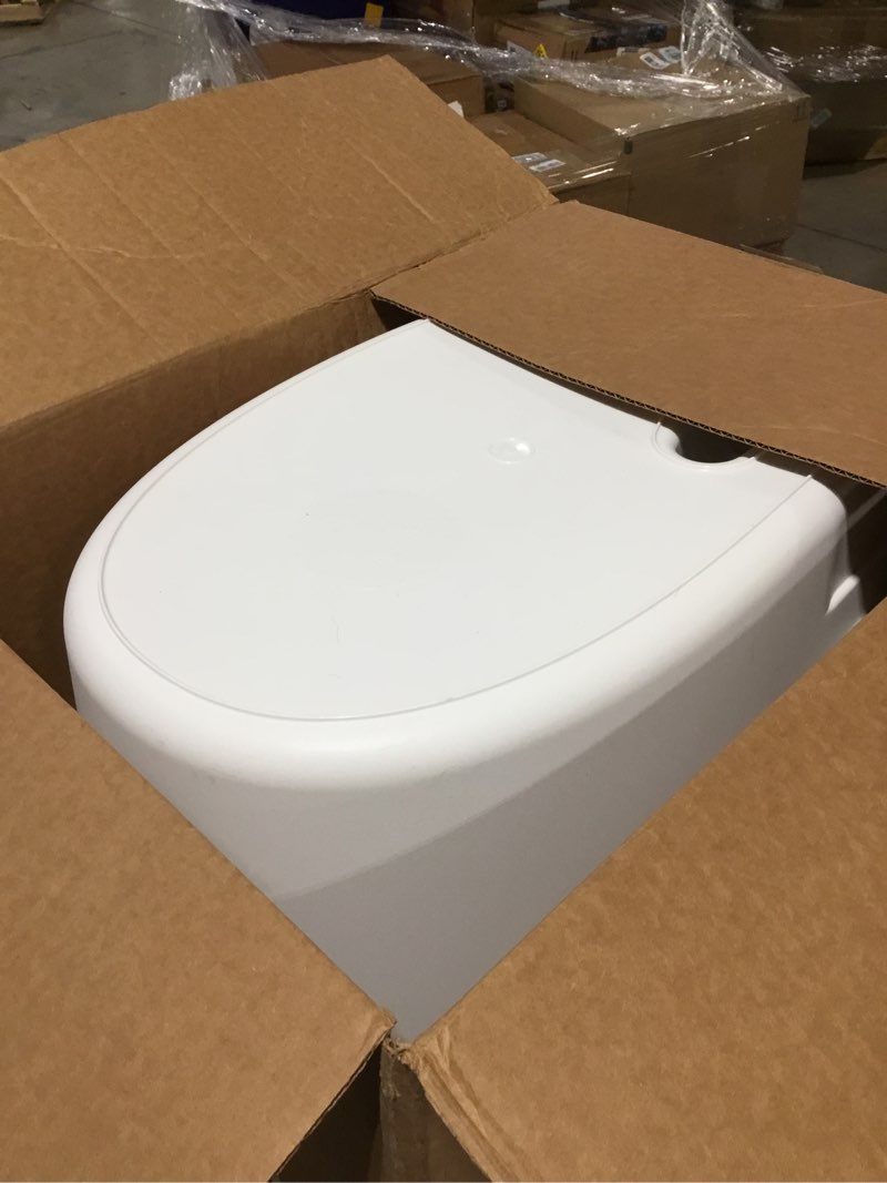 Condition photo showing As Is for Richell PAW TRAX High Wall Cat Litter Box XL, Large High Sides Cat Litter Pan in White