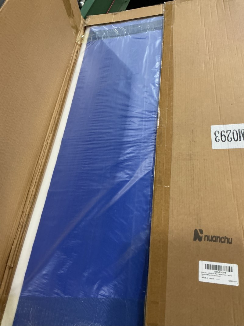 Condition photo showing Good Condition for Nuanchu Adhesive Mat Pad Include 1 Sticky Non Slip Base Pad 2 Tacky Dust Mats Construction of 30 Sheets (60 Sheets Total) for Clean Room Science Lab Matting Laboratory Hospital(Blue,18x36 Inches) 18x36 Inches Blue