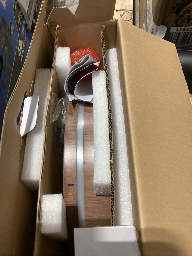Condition photo showing Good Condition for origin 21 dunst 13-in warm walnut indoor led tunable white flush mount light with acrylic