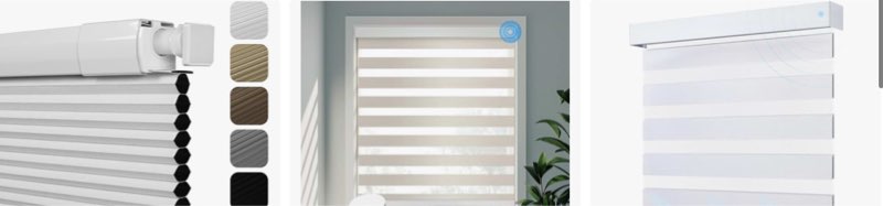 Assorted window blinds