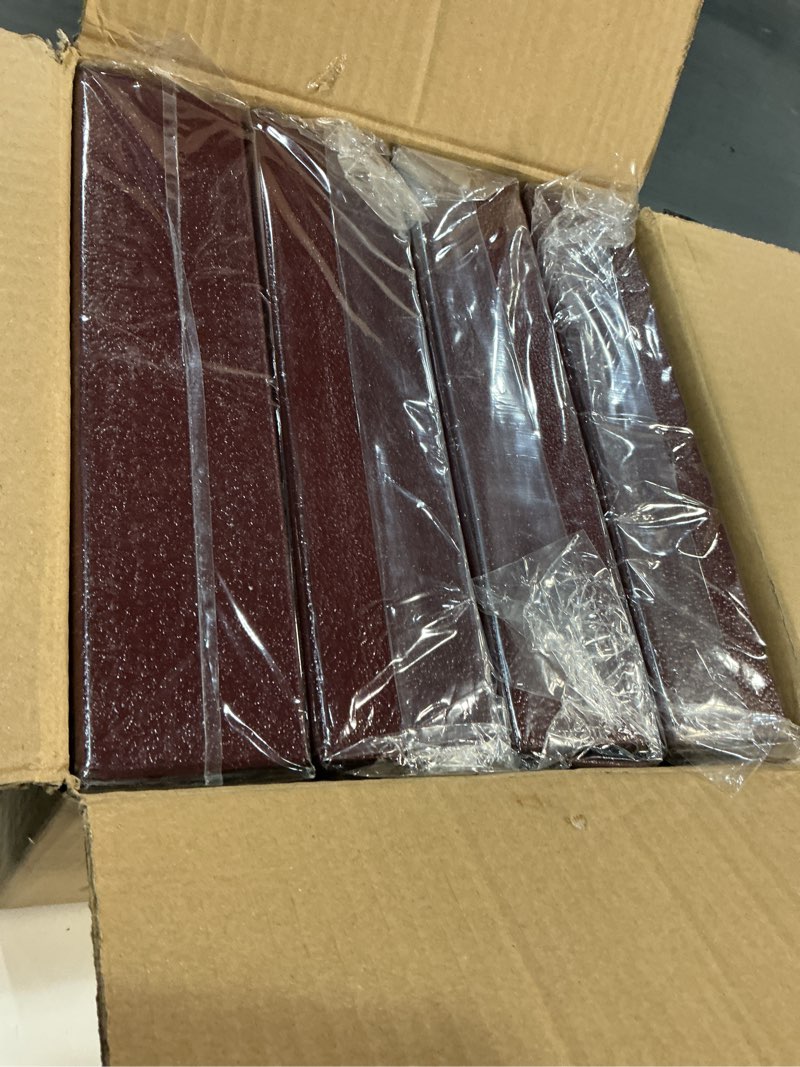 Condition photo showing New/Like New for 4 Pcs Red Estate Planning Portfolio Binders with Gold Title in Case I Die Organizer with Index Tabs and Cardboard Slipcase 3 Ring Binders 11.5 x 11 x 2.5 Inches Red 4
