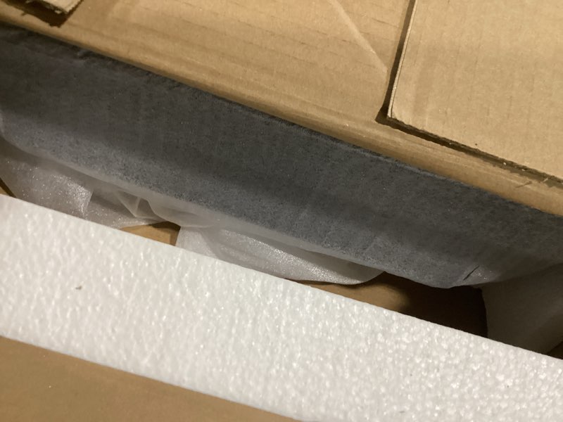 Condition photo showing Good Condition for NTC Mingle 47-Inch Console Table, Modern Solid Wood Entryway Table with Hidden Drawer, Waterproof & Heat Resistant, Narrow Table for Hallway, Living Room & Foyer, Burnt Black 47 Inch Console Burnt Black