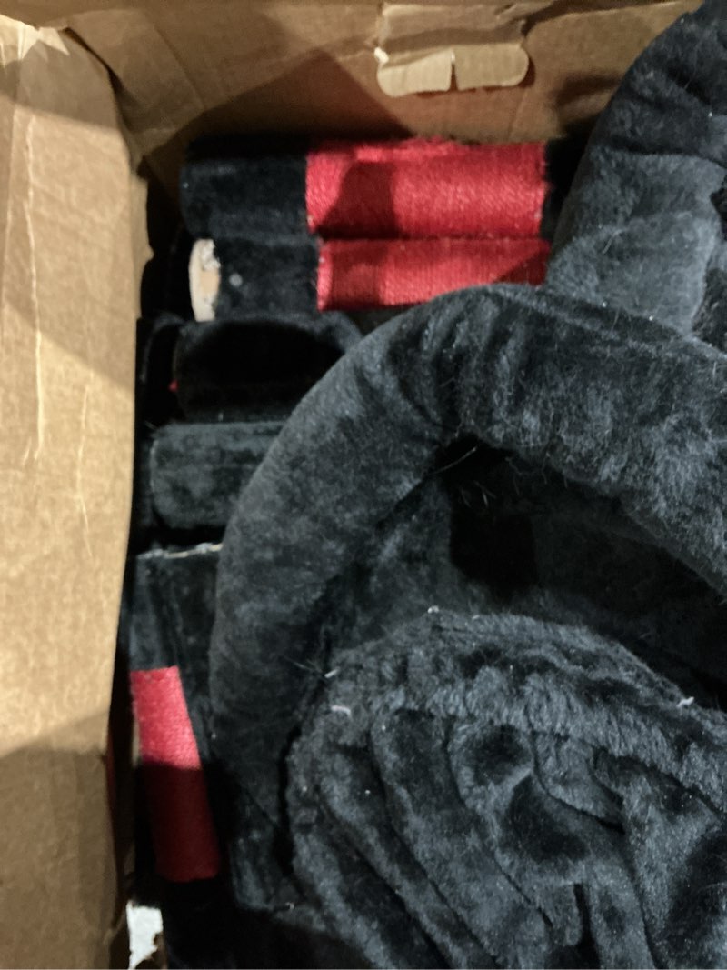Condition photo showing As Is for globlazer gothic cat tree, 80inch goth cat tower for indoor cats multiple adult cats xxl cat tree large cat tower with scratching post, hammock, 3 perches, 2 condos, 2 hanging basket, f80, black red 80inch black red