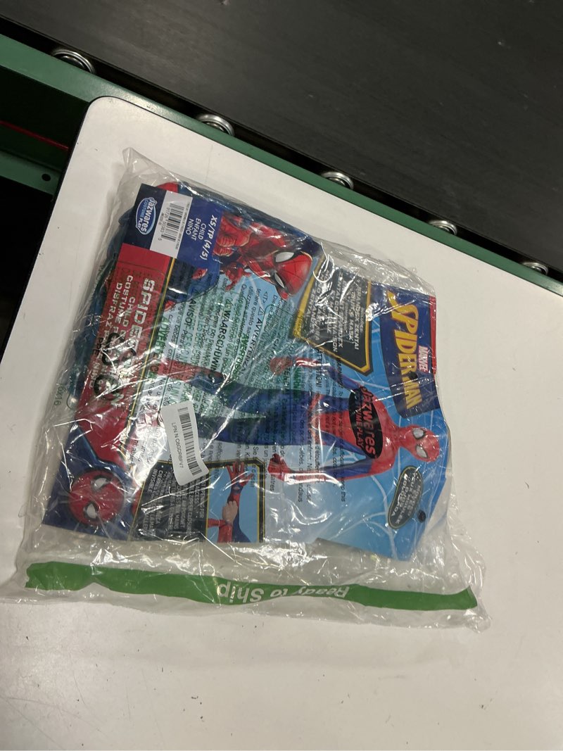 Condition photo showing Good Condition for marvel spider-man official youth deluxe zentai costume - deluxe two-way stretch spandex with invisible zippers and wrist openings for added convenience (xs) multi xs (4)