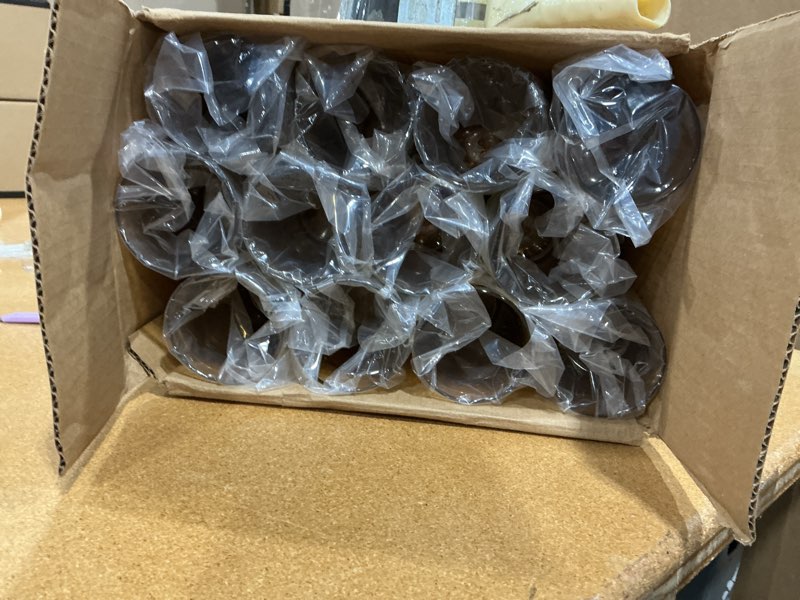 Condition photo showing New/Like New for new star break resistant restaurant stackable tumblers, 12-ounce, amber, set of 72