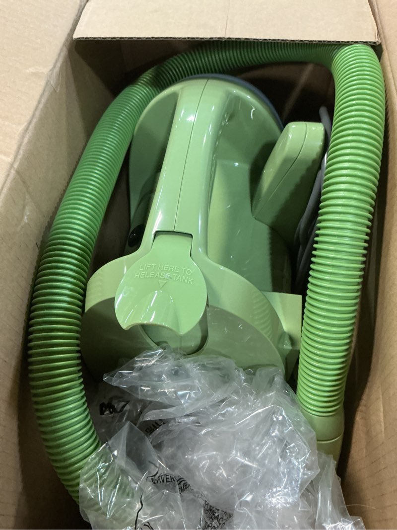 Condition photo showing As Is for BISSELL Little Green Multi-Purpose Portable Carpet and Upholstery Cleaner, Car and Auto Detailer, with Exclusive Specialty Tools, Green, 1400B