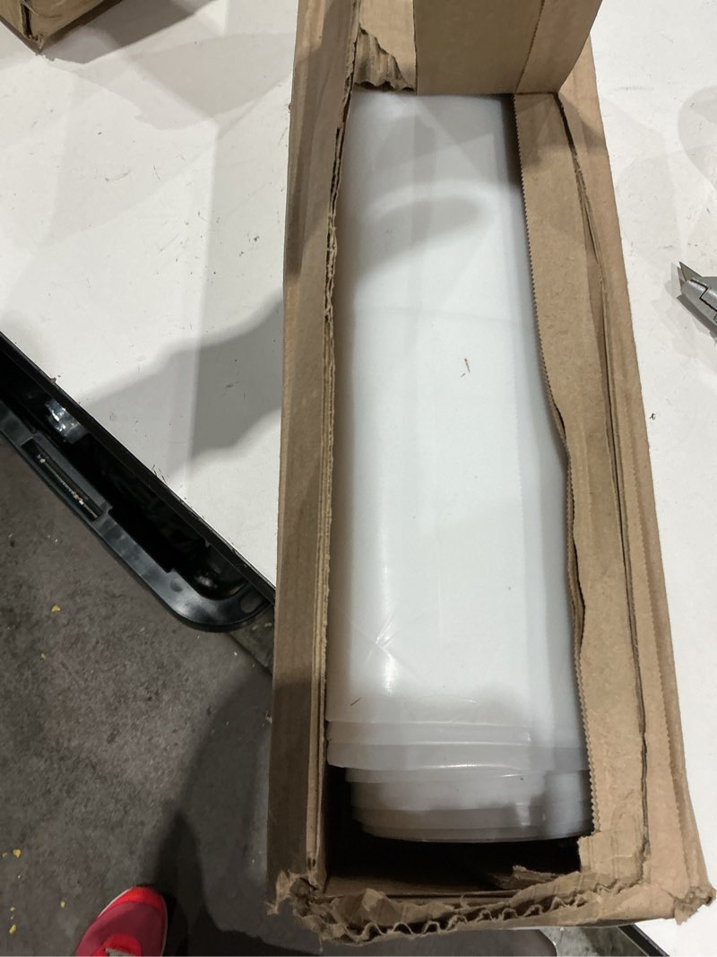 Condition photo showing Good Condition for aluf plastics 6 mil thick extra strong heavy duty clear all purpose vapor and moisture barrier sheet tarp/drop cloth - 10' x 25' - for painting, furniture, carpet, contractor, & construction 10ft x 25ft sheeting, 6 mil, 1 count clear