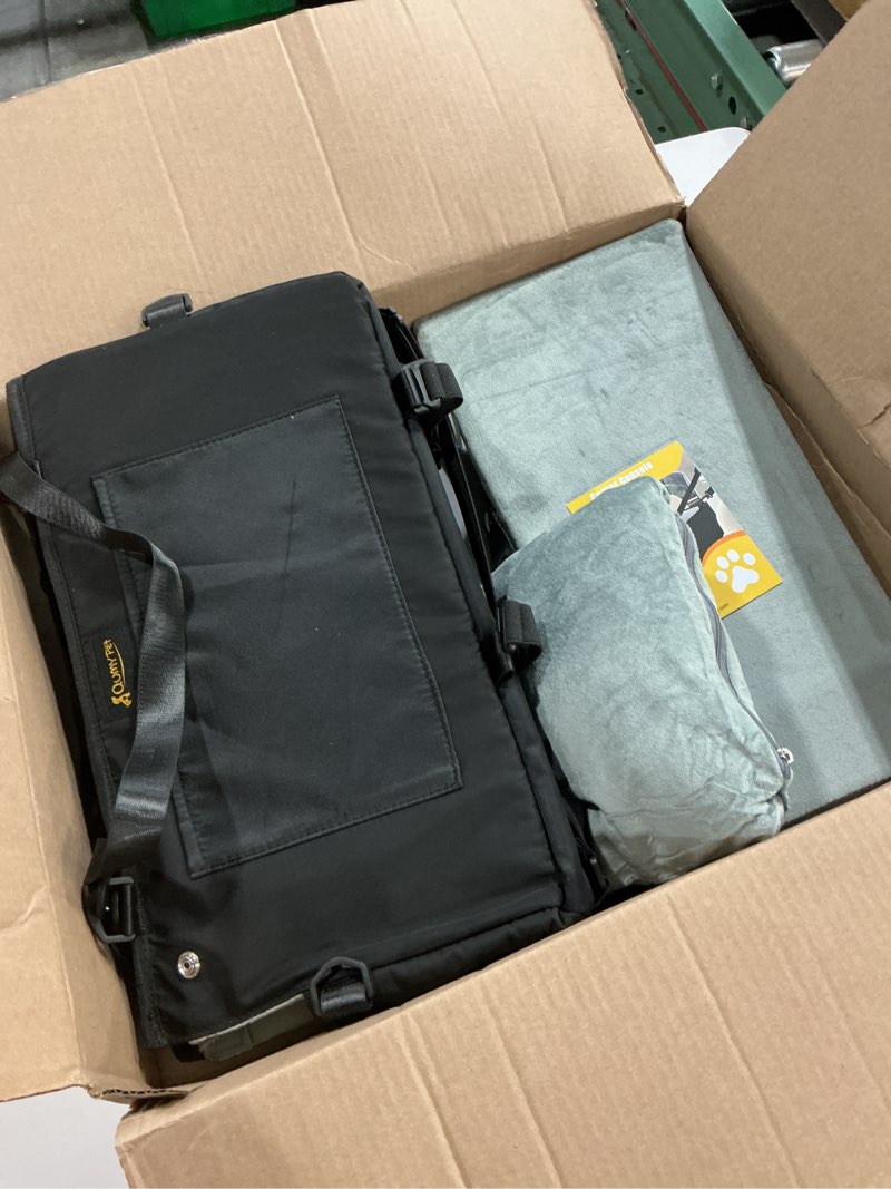 qumy dog car seats for small dogs up to 11lbs, portable center console dog booster seat, multi-purpose puppy car seat with adjustable safety belt, travel pet car carriers for small dogs and cat, black 