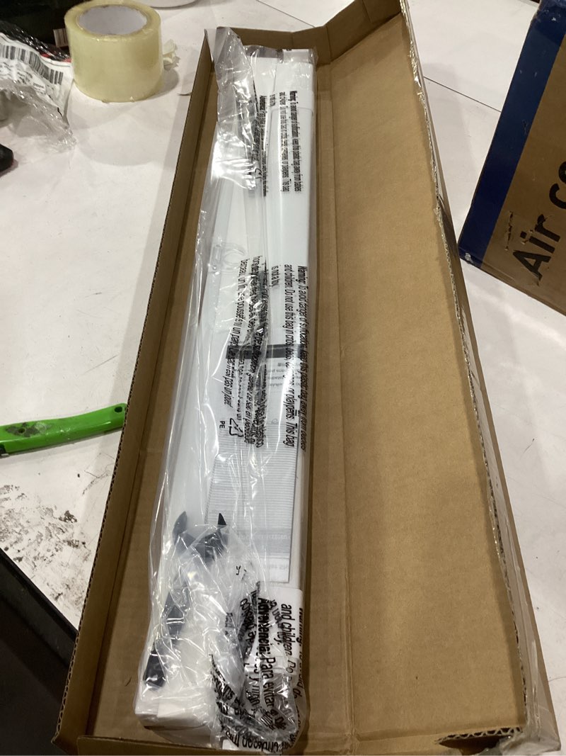 Condition photo showing As Is for lazblinds no tools no drill cordless cellular shades, light filtering honeycomb shades for home, thermal insulation blinds for windows, 30" w x 48" h, white light filtering-white 30" w x 48" h