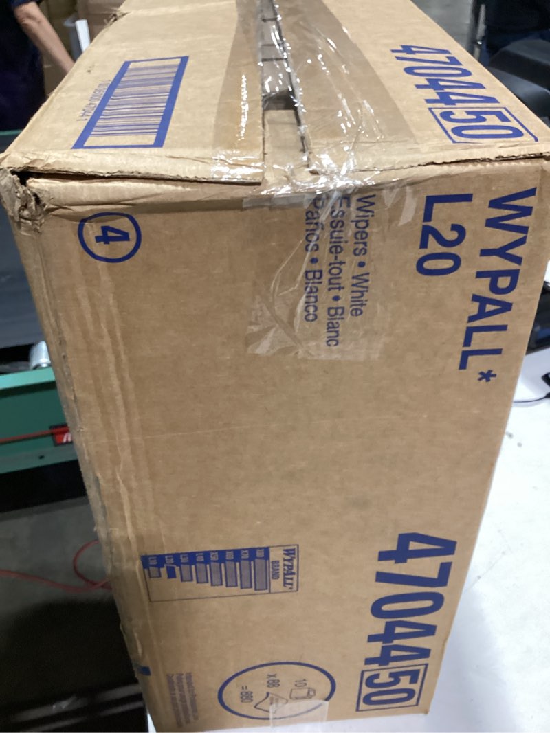 Condition photo showing As Is for wypall generalclean x60 cloths multi-task cleaning wipes (34790), pop-up box, strong and absorbent towels, white (10 boxes of 118 sheets, 1,180 sheet total) pop-up box 10 boxes white