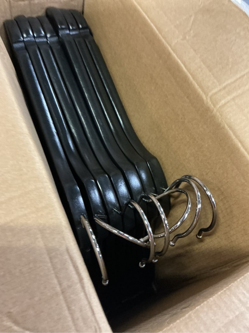 Condition photo showing Good Condition for zober wooden hangers - heavy duty, non slip wood hangers for coats, jackets, suits, & pants - coat hangers for closet w/bar and notches 20 pack 20 pack vintage