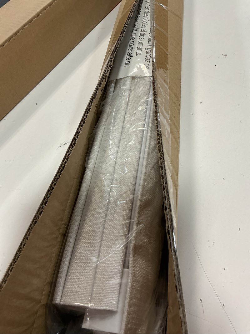 Condition photo showing Good Condition for lazblinds no tools no drill cordless roman shades for windows, blackout thermal insulated uv blocking window blinds, lightweight fabric blinds for indoor windows, 26" w x 60" h, blackout - white white 26" w x 60" h