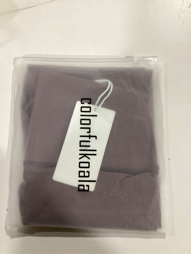 Colorfulkoala Women's Buttery Soft High Waisted Yoga Pants 7/8 Length Leggings (L, Dusty Red)