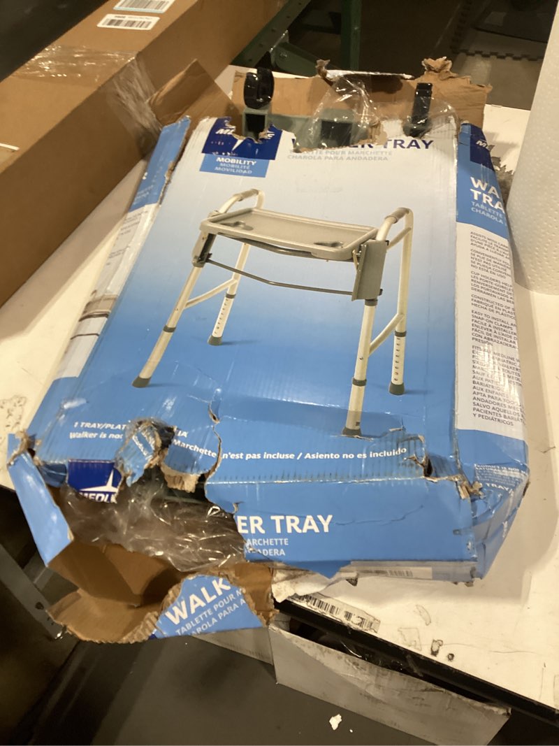 Condition photo showing Good Condition for Medline Guardian Walker Flip Tray, Gray, 1 Count