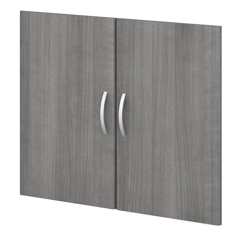 Studio C Bookcase Door Kit in Platinum Gray - Engineered Wood