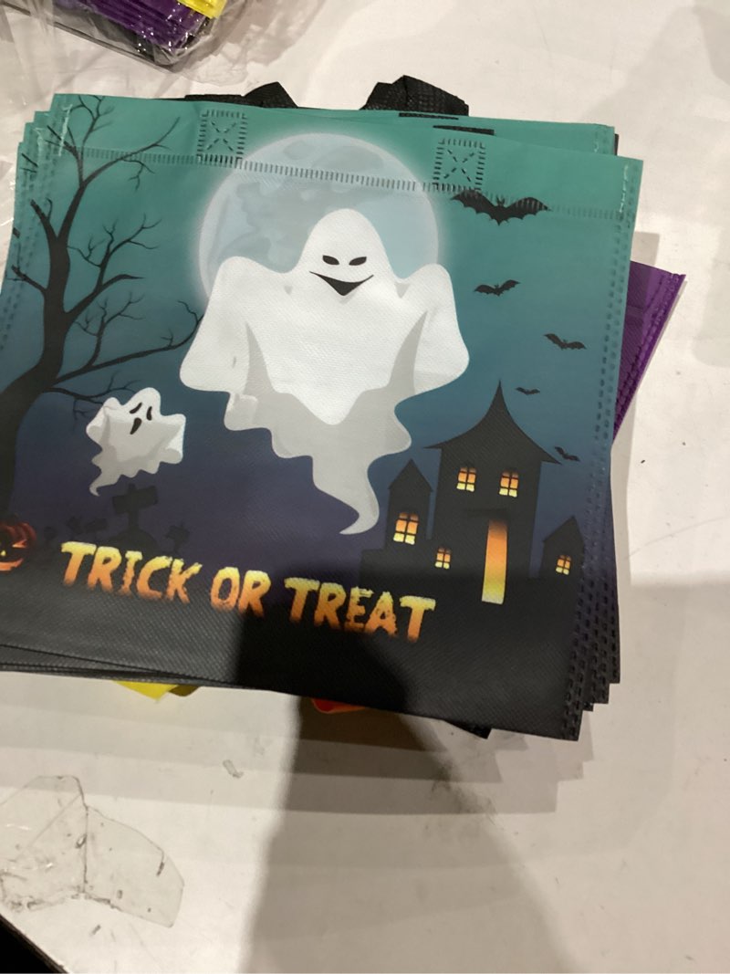 Condition photo showing Good Condition for Yeele Halloween Party Background Pumpkin Castle Window Moon Forest ...