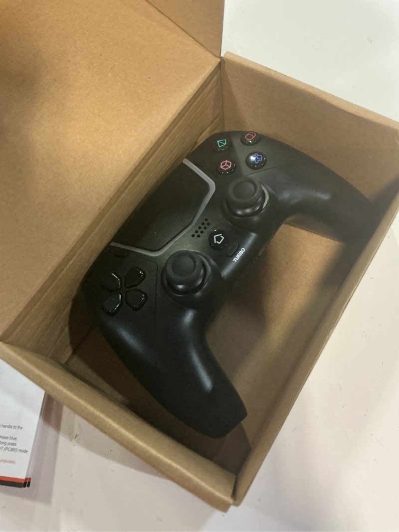 Condition photo showing Good Condition for betmi wireless controller for ps-5/pro/slim/pc,bluetooth gaming controller with hall joysticks/led channel light/turbo/6-axis gyro/dual vibration/touchpad/3.5mm trrs audio jack/speaker function(black)