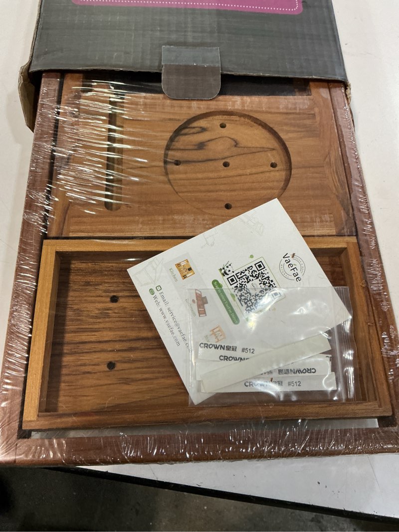 Condition photo showing Good Condition for vaefae premium teak bathtub tray, expandable wooden bath tray for tub, luxury bathtub & bathroom accessories, great house warming, anniversary & wedding and birthday gifts (free teak body brush)