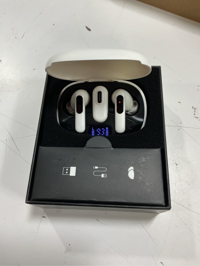 Condition photo showing Good Condition for ryr wireless gaming earbuds, 20ms low latency, gaming earbuds with noise cancelling mic, 2.4ghz & bluetooth, led display, 36h playtime for meta quest 3/2, ps5, ps4, vr, switch, steam deck, pc, phone