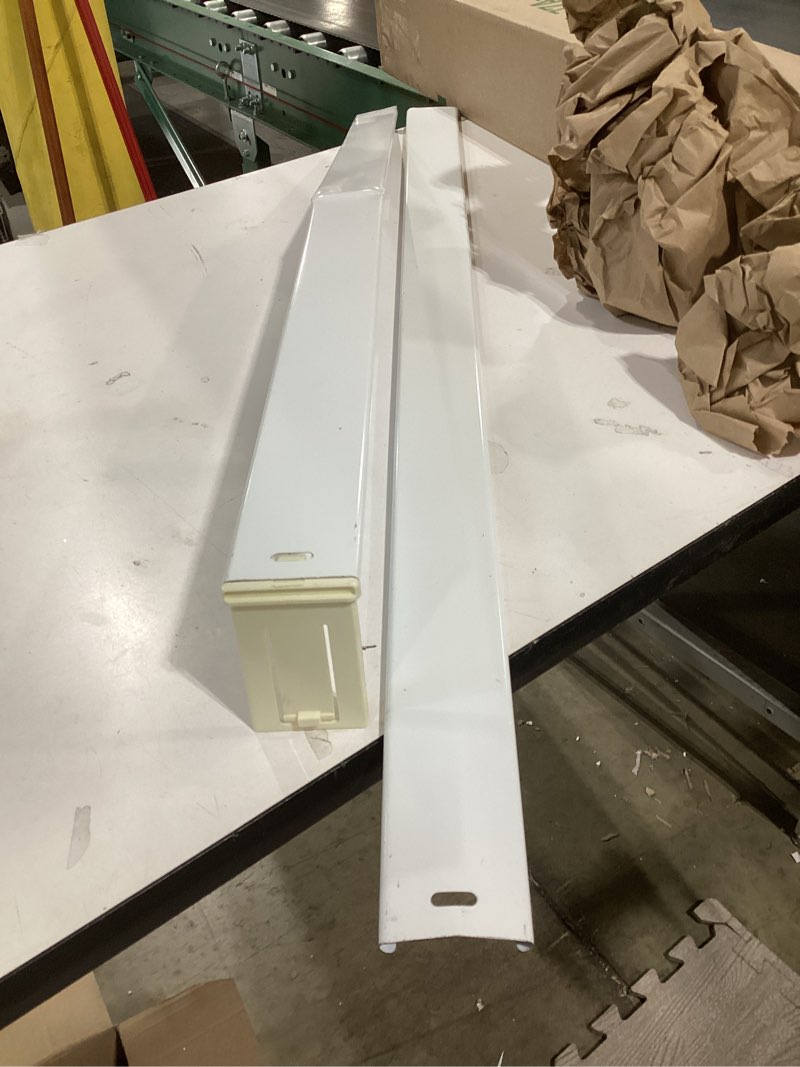 Condition photo showing As Is for Kenney Classic 2.5 Adjustable Projection, 48 to 86-Inch Wide Pocket Curtain Rod, White 48-86\\\" (incomplete) (see pictures)