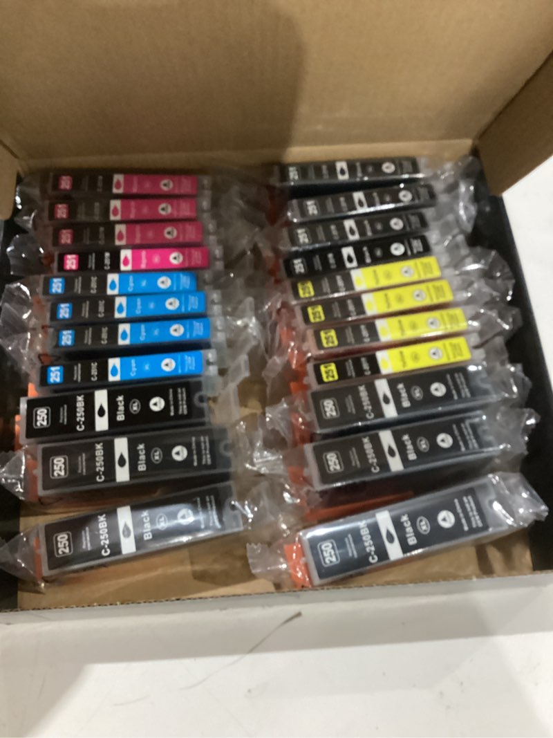 Condition photo showing Good Condition for Arthur Imaging Compatible Ink Cartridge Replacement for Canon Pgi-250Xl CLI-251XL for Use with Pixma MX922 MG5520 (6 Large Black, 4 Small Black, 4 Cyan, 4 Yellow, 4 Magenta, 22-Pack)