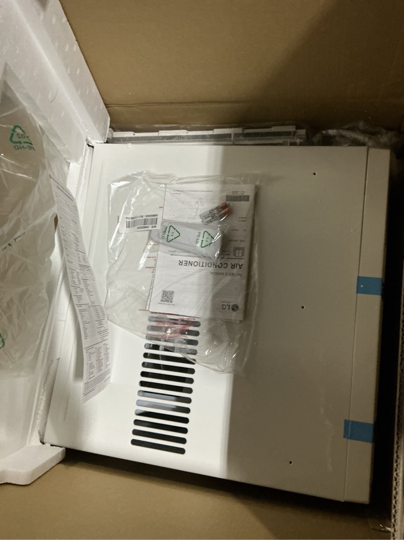 Condition photo showing Good Condition for LG 8,000 Window Air Conditioner, 115V, 350 Sq.Ft. (14' x 25' Room Size), Quiet Operation, Electronic Control with Remote, 3 Cooling & Fan Speeds, Auto Restart, 8000 BTU, White 8000 BTU Cool Only 115V White