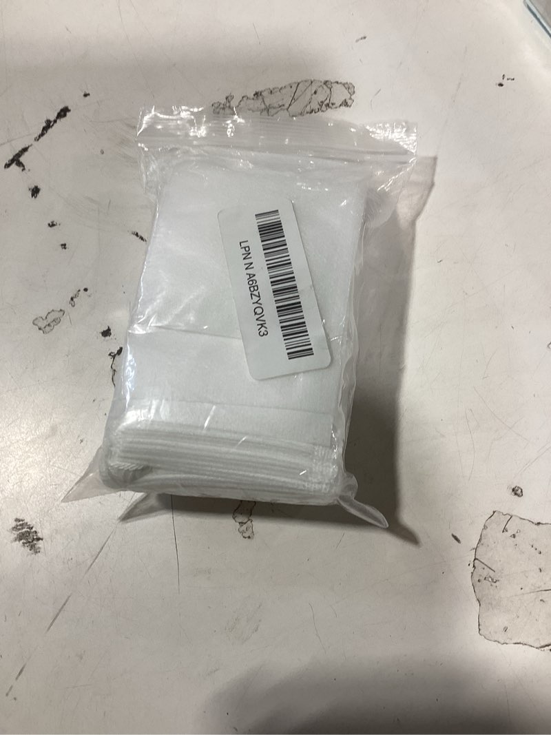 Condition photo showing New/Like New for similar producthrx package 100pcs mini organza jewelry bags 2x3 inch, little white mesh drawstring gift pouches for candy sample party favors