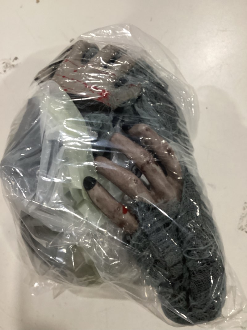 JOYIN Halloween Decorations Outdoor Light-Up Zombie Groundbreaker with bloodstain and Creepy Sound f