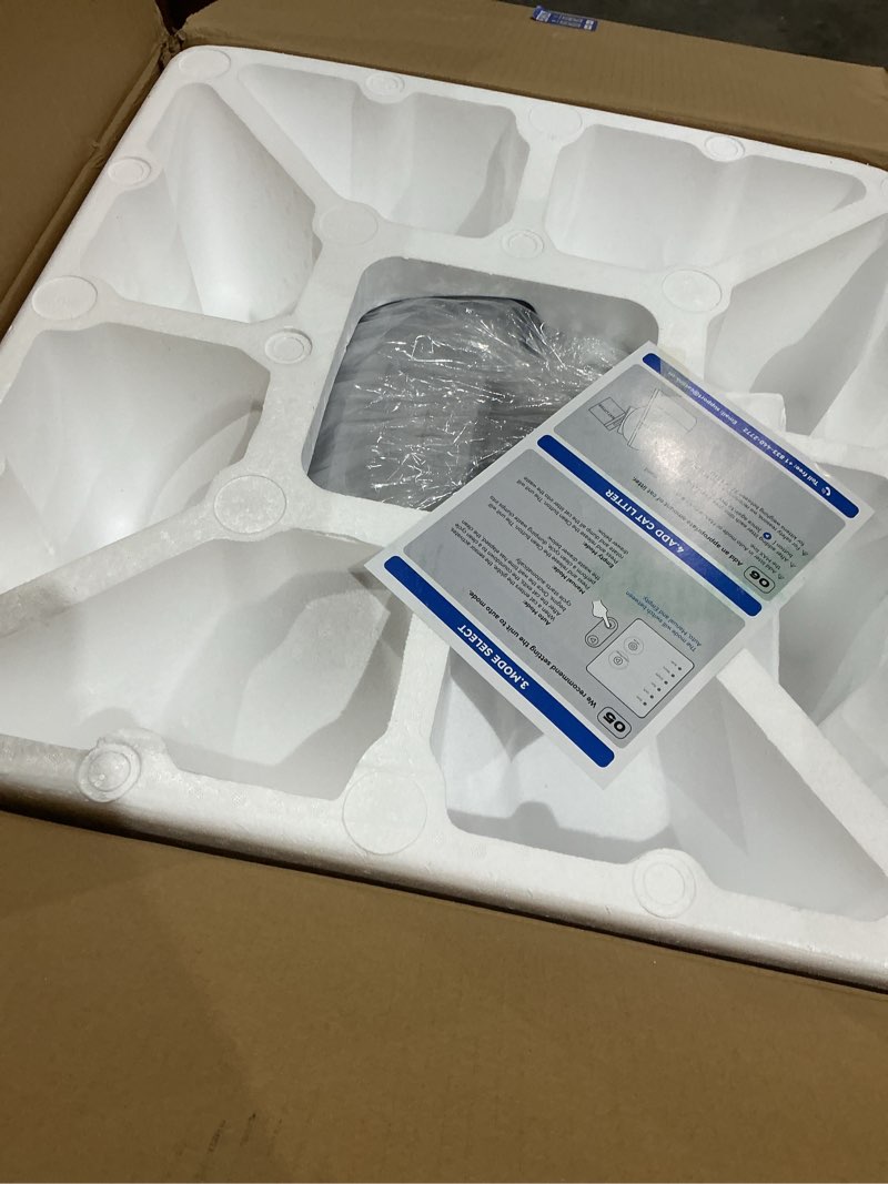 Condition photo showing New/Like New for catlink self cleaning cat litter box, automatic cat litter box, double odor removal, cat litter box for cats from 3.5 pounds to 22 pounds (young version)