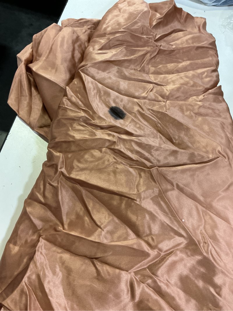 Condition photo showing As Is for 100% mulberry silk pillowcase, king, sedona