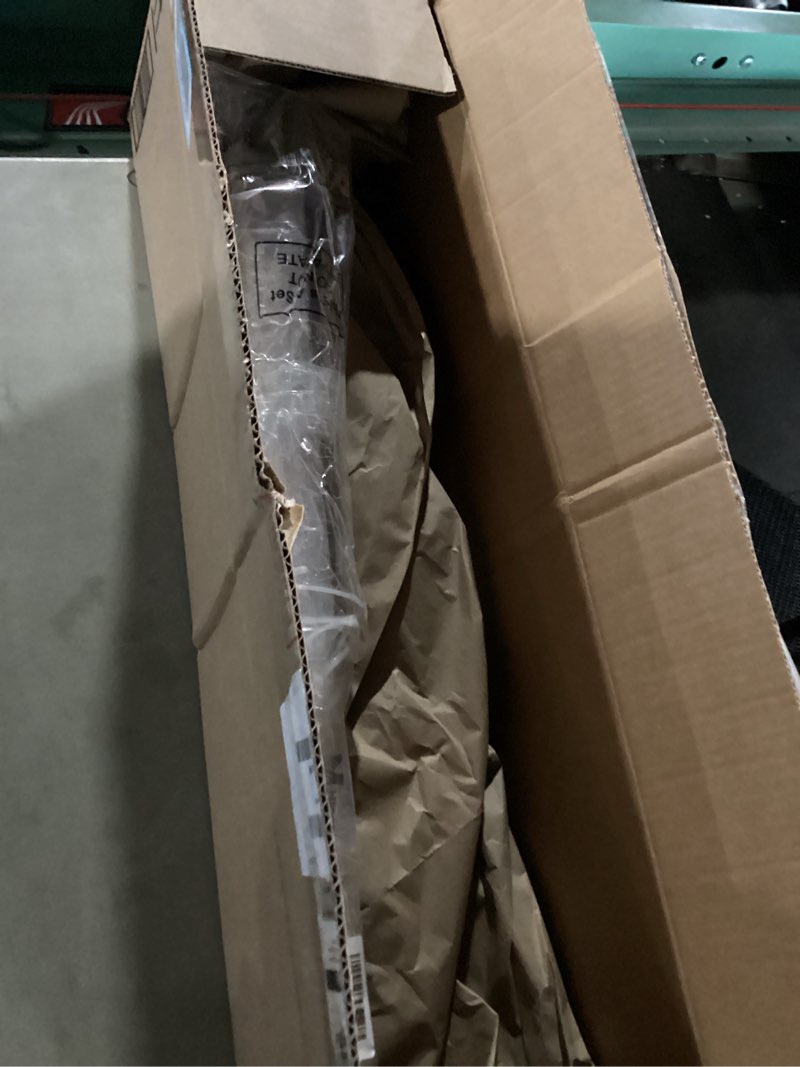 Condition photo showing New/Like New for Hicarer 2 Pcs 25'' Chrome Framed Shower Door Replacement Drip Rail with Vinyl Sweep, Shower Door Water Deflector with Bottom Seal, Applied Mounting Tape and Screws 25" Silver 2