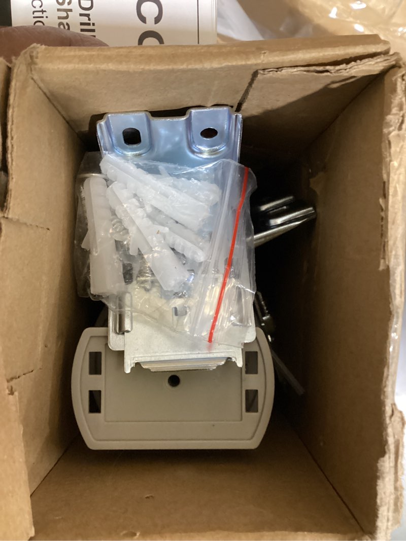 Condition photo showing As Is for joydeco no tools no drill window blinds for indoor windows, blackout shades cellular shades cordless, no drill blinds for windows, window shades for home, bedrooms, doors (grey, 33" w x 64" h) grey - no drill design 33"w x 64"h