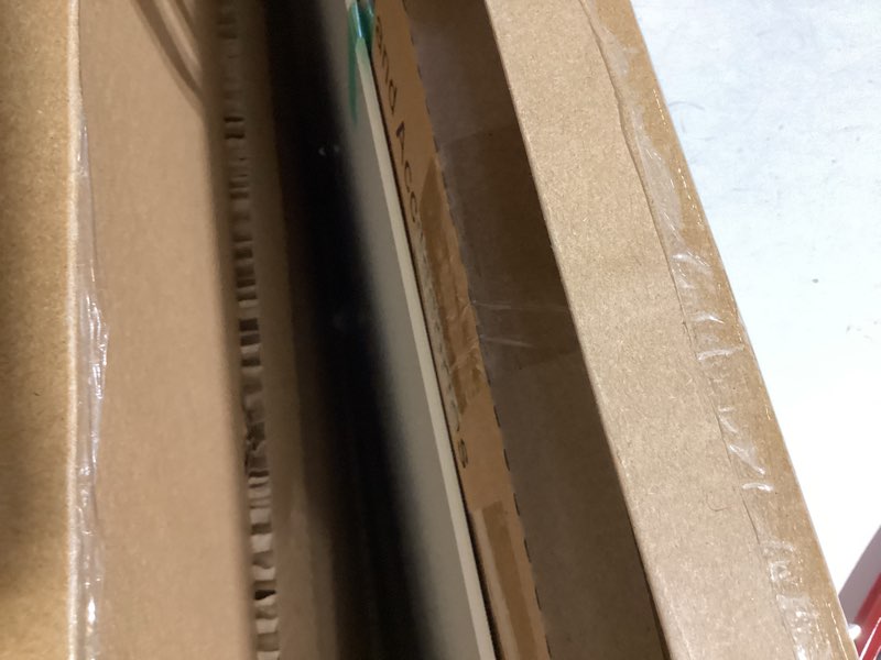 Condition photo showing Good Condition for TSJ OFFICE Glass Dry-Erase Board - 36 x 24 Inches Brilliance White Magnetic Glass Whiteboard, Wall Mounted Large Frameless White Board for School, Home & Office Brilliance White 36"W x 24"H