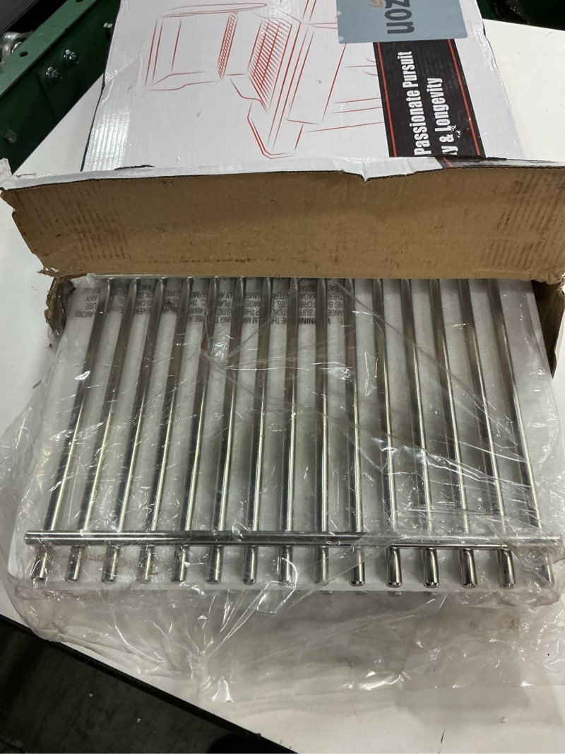 Condition photo showing Good Condition for 9mm grill grates for weber spirit 300 and gs4 spirit ii 300 series, spirit 700, genesis silver/gold/platinum b & c, genesis 1000-3500, grill parts for weber spirit 7639 7638 grate, 304 stainless steel 17.5" for spirit 3 burner 9 mm solid sus304