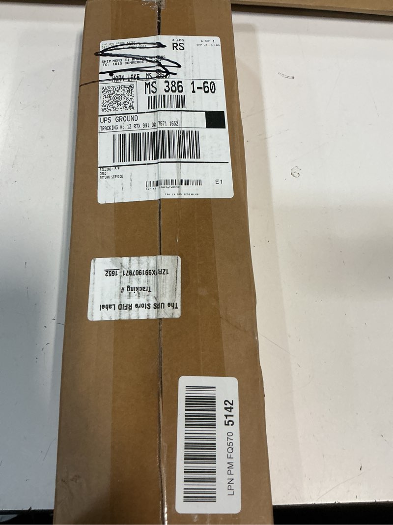 Condition photo showing New/Like New for ENJOYBASICS 2 Pack Adjustable Spring Tension Curtain Rods 32 to 66 Inches, Stainless Steel Matte Black Shower Rod No Drilling for Window, Bathroom, Closet, Room Divider, 7/8" Diameter Black 32-66"