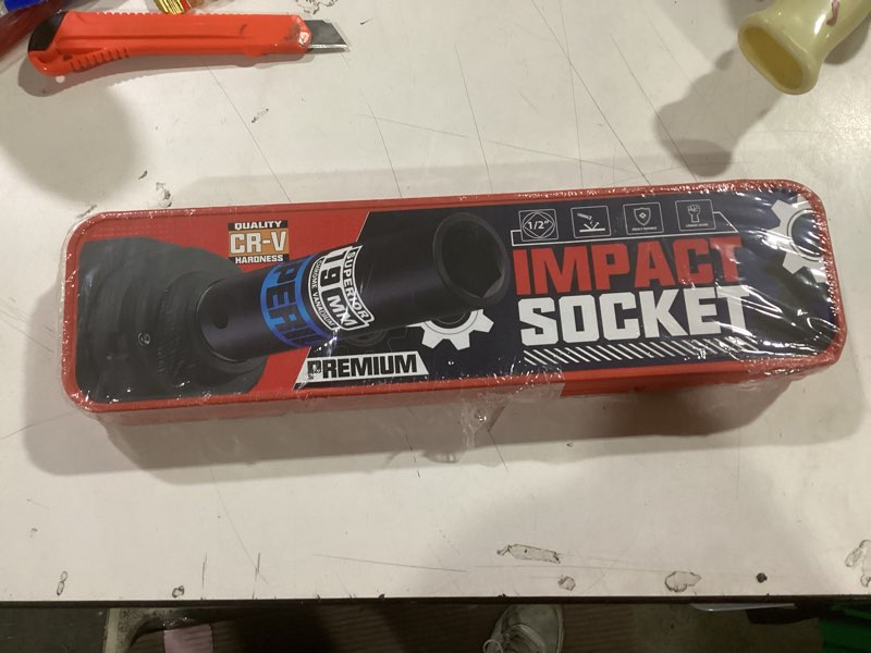 Condition photo showing New/Like New for Aiourx 14 Piece 1/2" Drive Impact Socket Set, 8 mm - 22 mm Deep Socket, Metric Socket Set With Adapt