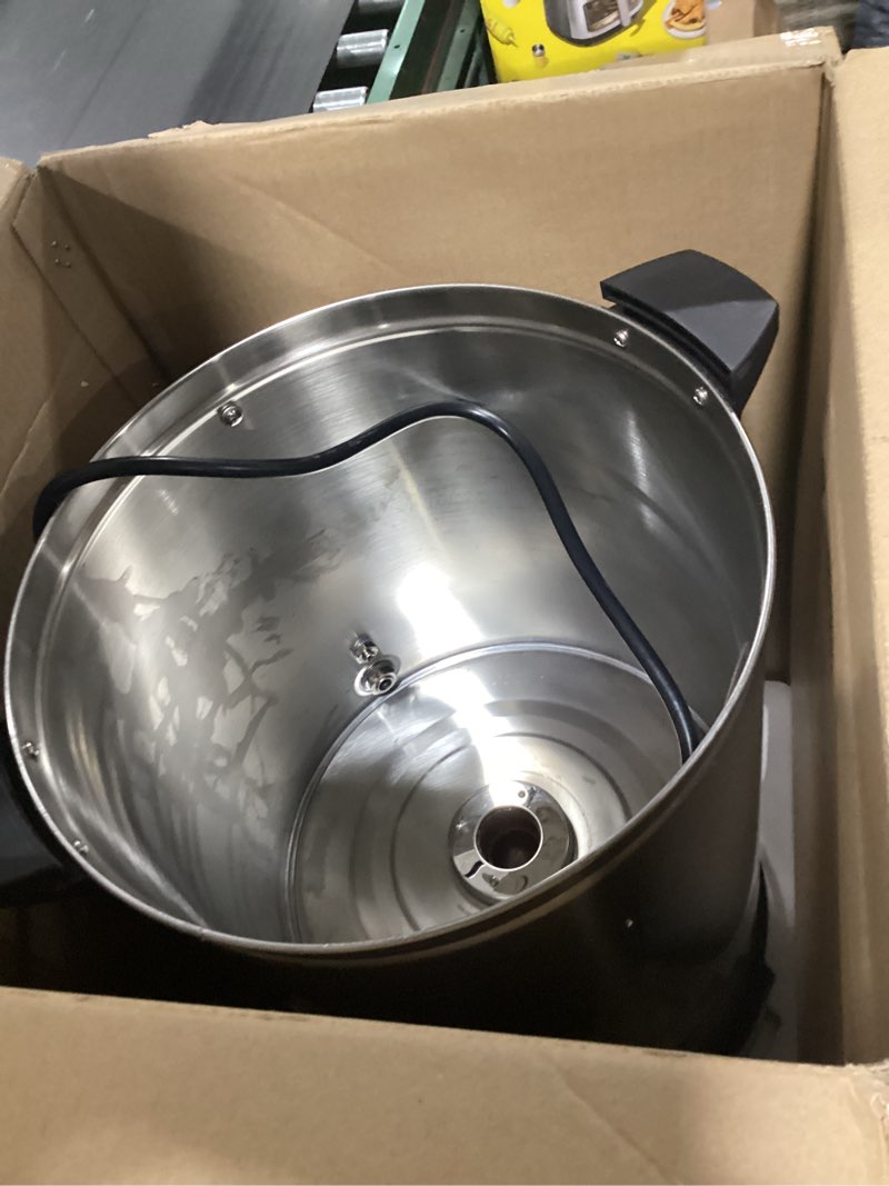 Condition photo showing As Is for SYBO SR-CP-100B Commercial Grade Stainless Steel Percolate Coffee Maker Hot Water Urn for Catering, 100-Cup 16 L, Metallic 16L Metallic