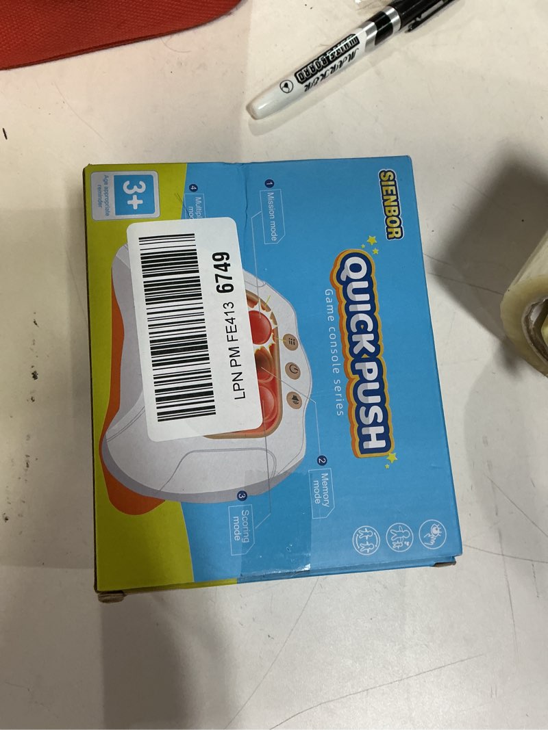 Condition photo showing New/Like New for Fast Push Game 4 Modes Screen Handheld Dance Game Machine, Pop Game Controller Electric Popper for Kids Ages 3-12,Birthday Gifts for Boys Girls?Fidget Games Toys for Boys Girls Blue