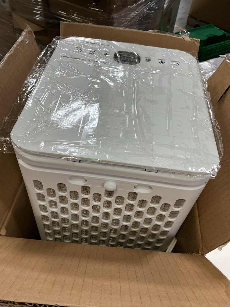 Condition photo showing As Is for COOLECH Windowless Air Conditioner w/ 4 Modes & 3 Speeds, Waterless Alert, 2.4-Gal Tank for 20H Cooling, 12H Timer, 20FT Remote, 70° Auto Swing Evaporative Air Cooler, Portable AC Unit for Bedroom