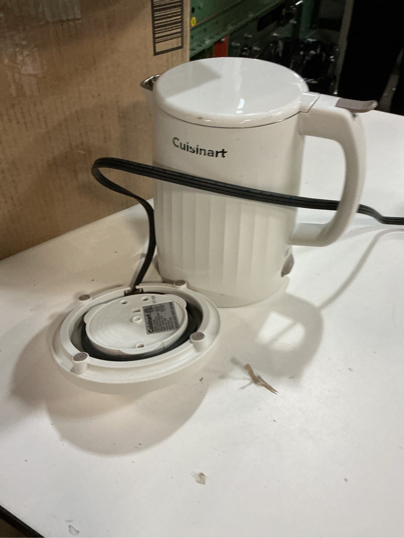 Condition photo showing As Is for Cuisinart PerfecTemp 1.7-Liter Electric Kettle, Cordless Electric Tea Kettle, 1500W for Fast Heat-Up, 6 Preset Temperatures, 30-Minute Keep Warm, Stay Cool Nonslip Handle, CPK-17P1 Stainless Steel PerfecTemp