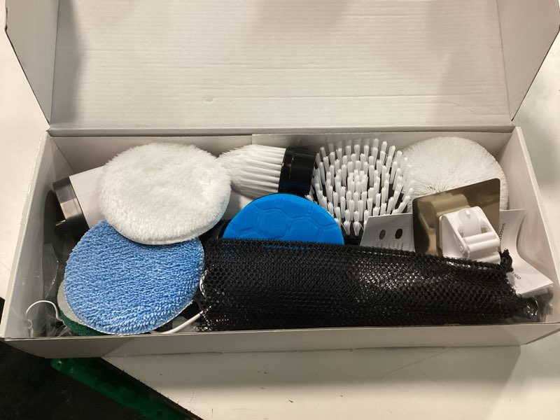 Condition photo showing Good Condition for Swyprrix Electric Bathroom Cleaning Brush, Cordless Spin Scrubber Full Body Waterproof IPX7 with Adjustable Handle, 8 Replaceable Brush Heads for Bathtub/Kitchen/Window/Home -SD-CTB01 Extend Handle Included