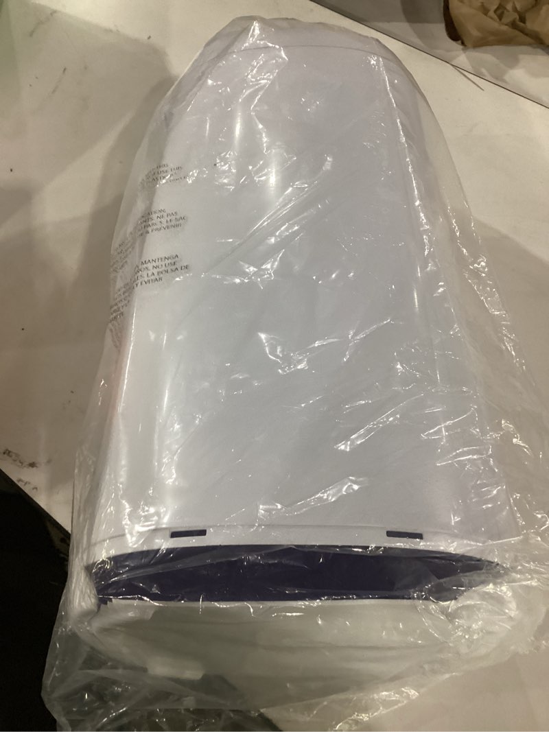 Condition photo showing As Is for missing the refills, the base of the item is broken***** diaper genie classic diaper pail gift set | push-n-lock odor control | includes starter refill and jumbo+ refill | holds up to 1,245 newborn diapers | baby registry must-have classic gift set