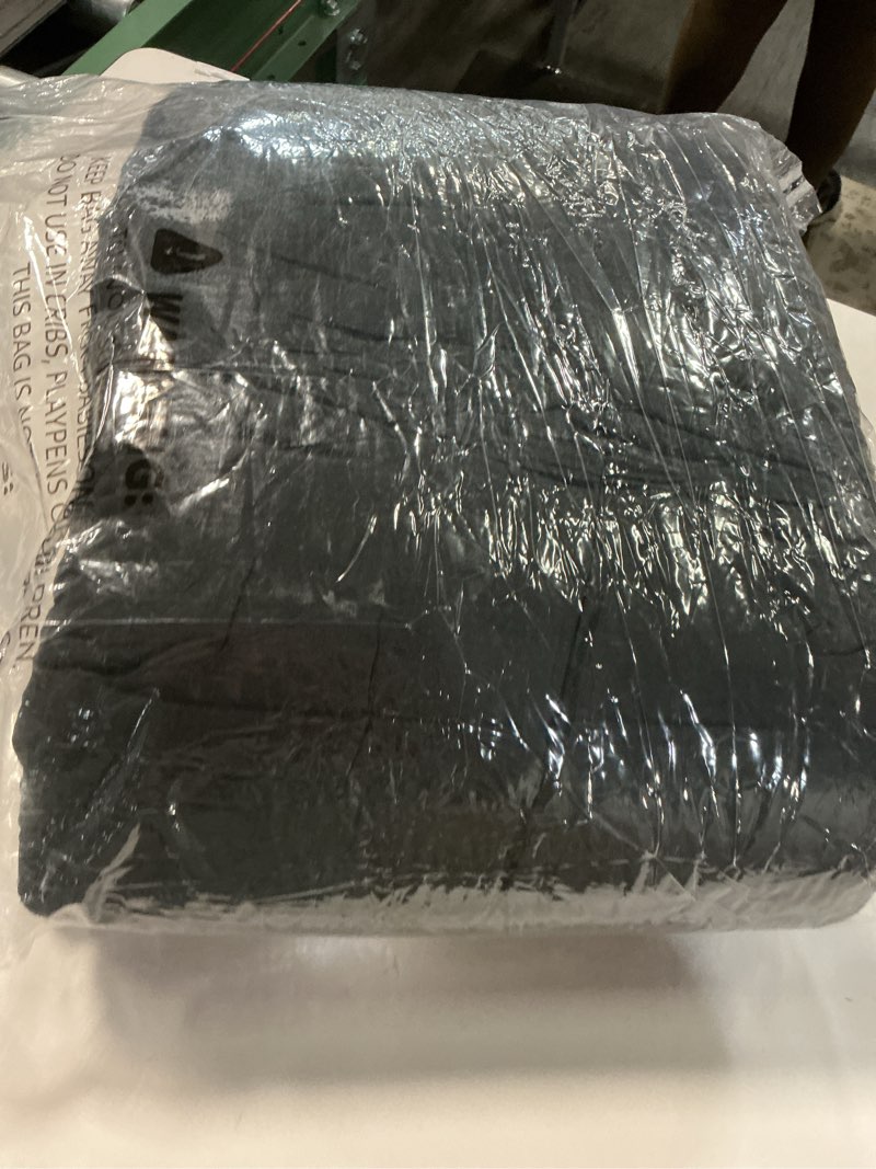 Condition photo showing Good Condition for Queen Comforter Set Black - Bed in a Bag Queen Size 7 Pieces, Soft Bedding Set for All Seasons, Premium Queen Comforter Set with Comforter, Sheets, Pillowcases & Shams Queen Black