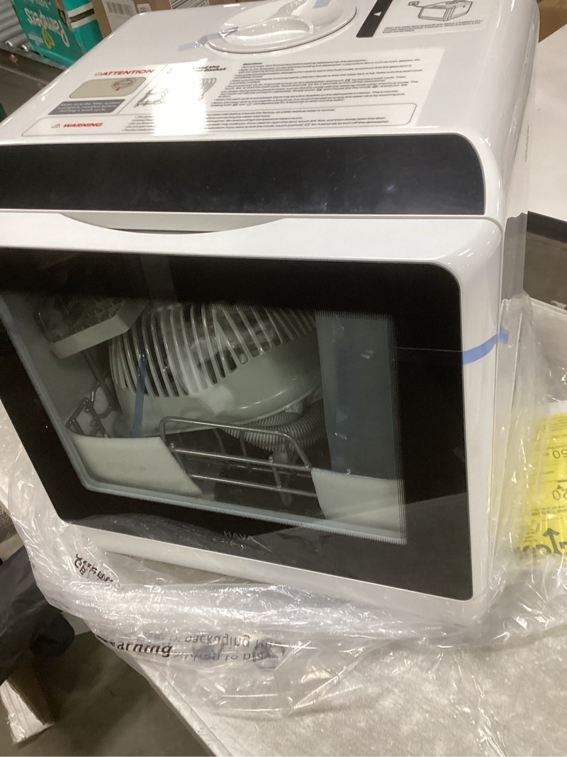 Condition photo showing Good Condition for EUHOMY Countertop Dishwasher with 5L Built-in Water Tank& Inlet Hose Portable Mini Dishwashers with 6 Programs for Small Apartments, Dorms and RVs,High-Temp& Air-Dry Function, No Hookup Needed