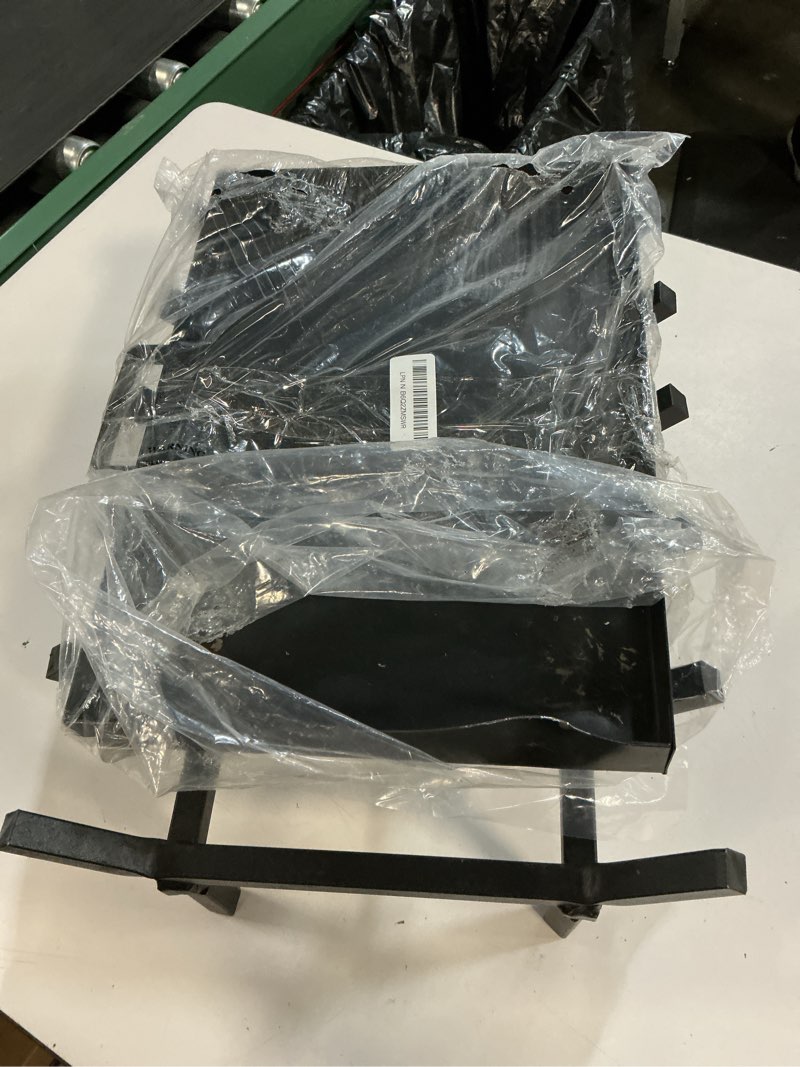 Condition photo showing As Is for fireplace grate 17 inch with fireplace tray ash pan,fireplace log holder,easy-assembly fireplace grates heavy duty cast iron,fireplace tray for ash collection with handle for indoor outdoor firepit