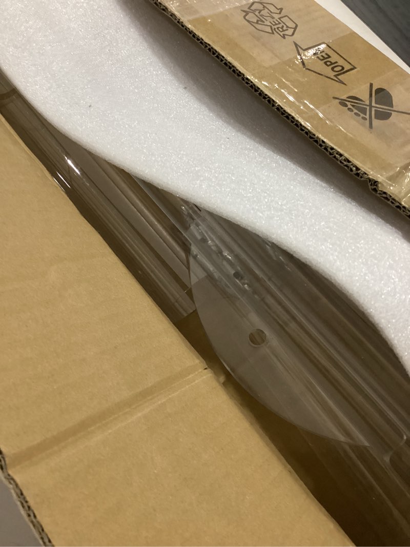 Fullvaseer 2pcs 5 Arm Floor Candelabra,Acrylic Floor Candle Holder for Wedding Centerpiece Tall Clea