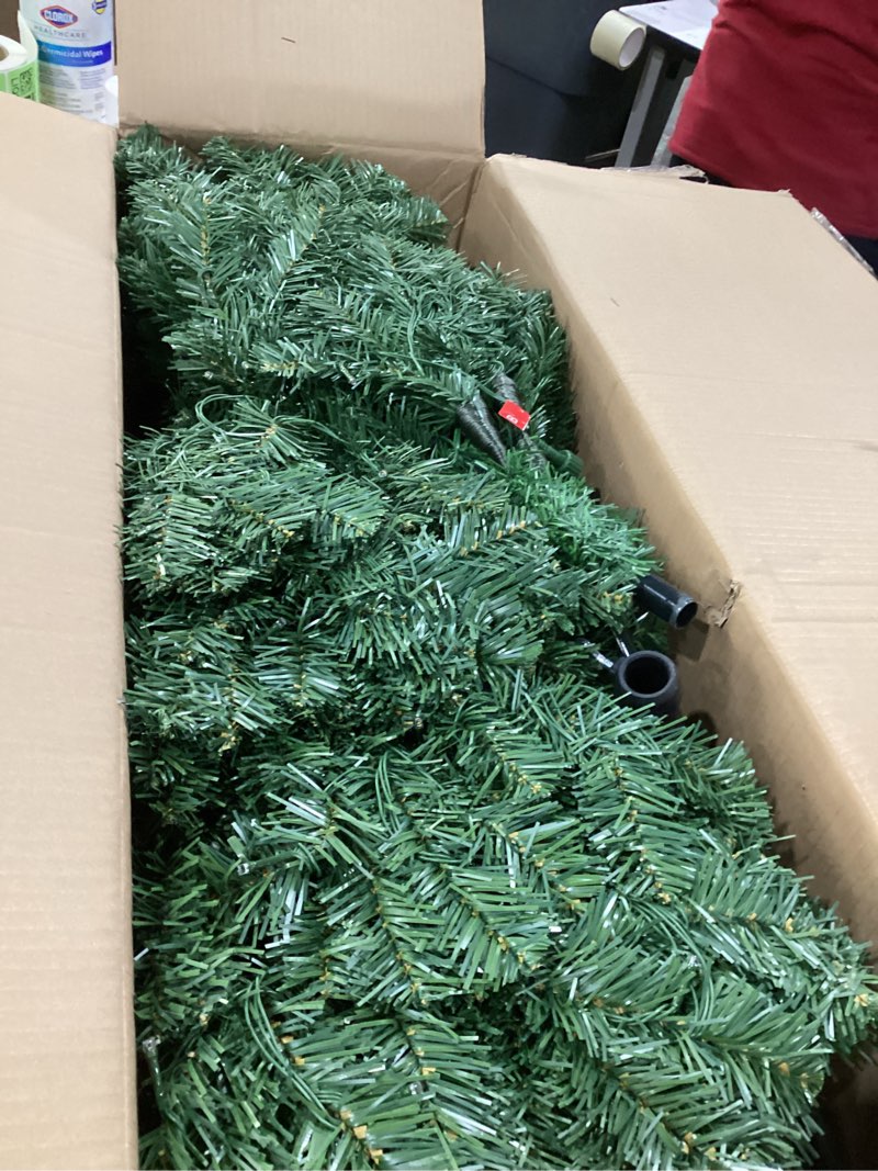 Condition photo showing New/Like New for Syhood 6ft Bendable Christmas Tree Pre-Lit Whimsical Christmas Bent Top Artificial Xmas Tree with LED Lights Ornament Bag, Green