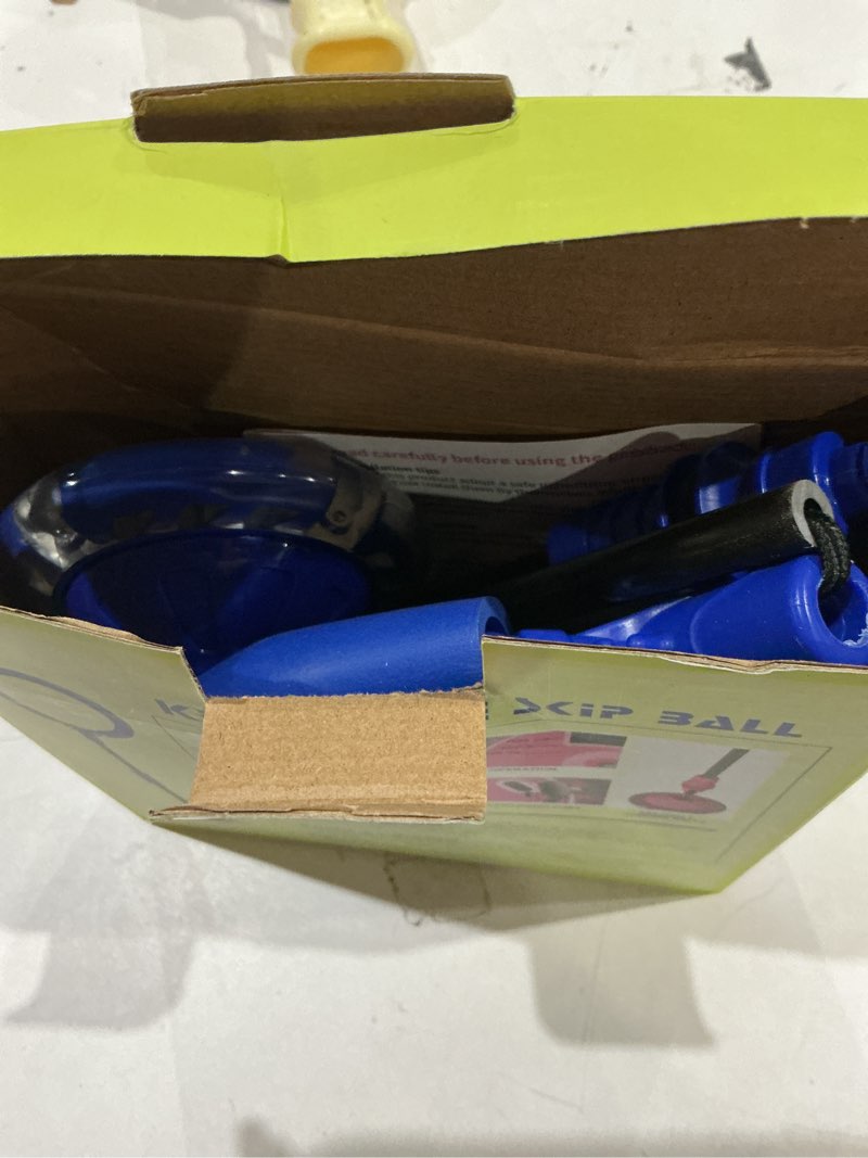 Condition photo showing Good Condition for skip ball for kids, ankle skip ball toy with counter, timer and cal calculator, boys birthday gifts for age 6 7 8 9 10+, rechargeable colorful flash wheel skip ball for boys, indoor outdoor toys blue skip ball